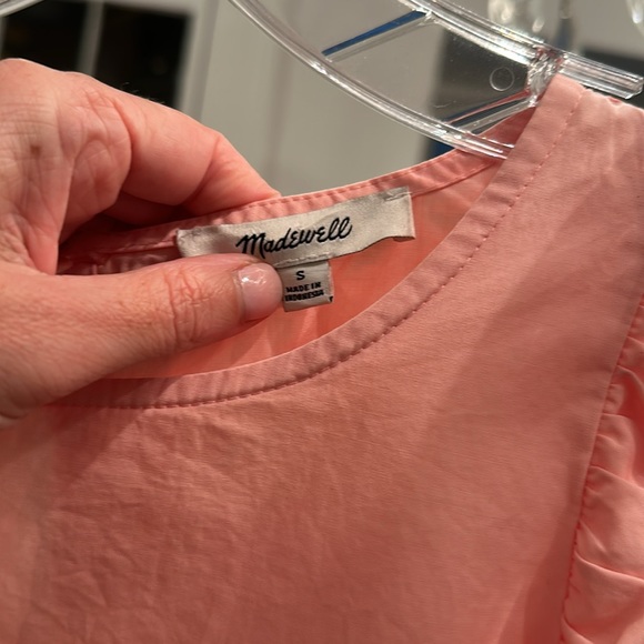 Light Pink Madewell Dress Small 100% Cotton - Picture 3 of 5